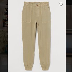 NWT Lyocell Twill Khaki Joggers